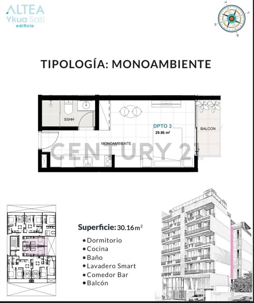 Departamento en pozo en ycua sati monoambiente, foto 2