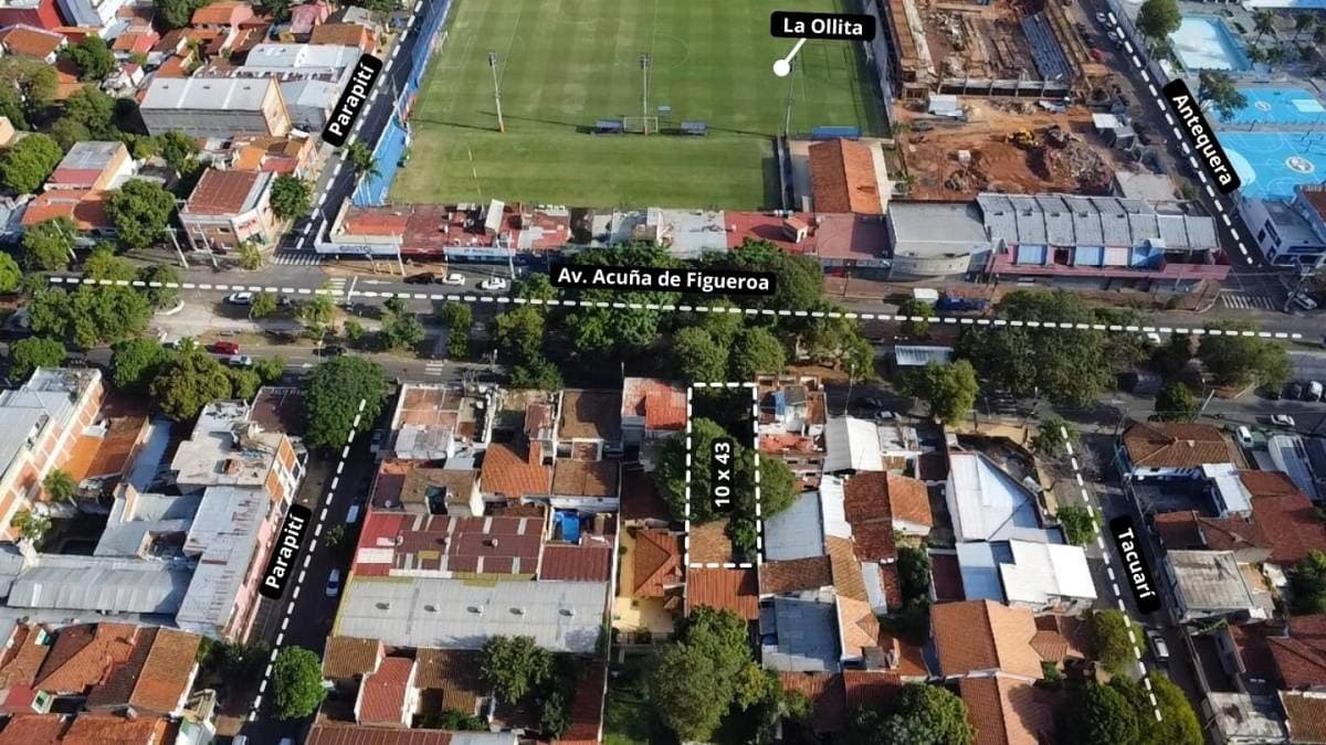 Vendo terreno en el Barrio Obrero de Asunción,sobre quinta avenida