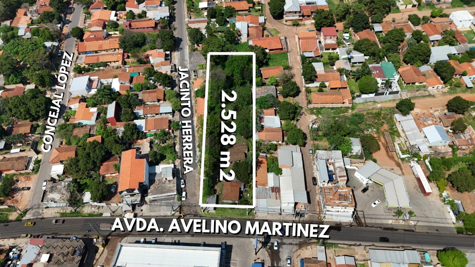 Vendo Terreno de 2.528 M2 en San Lorenzo
