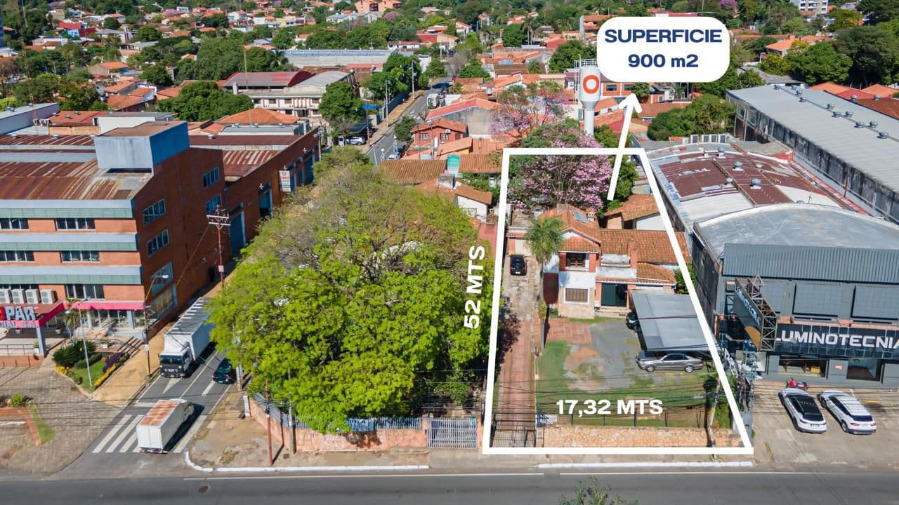Vendo terreno de 900 m2 sobre la avda eusebio ayala