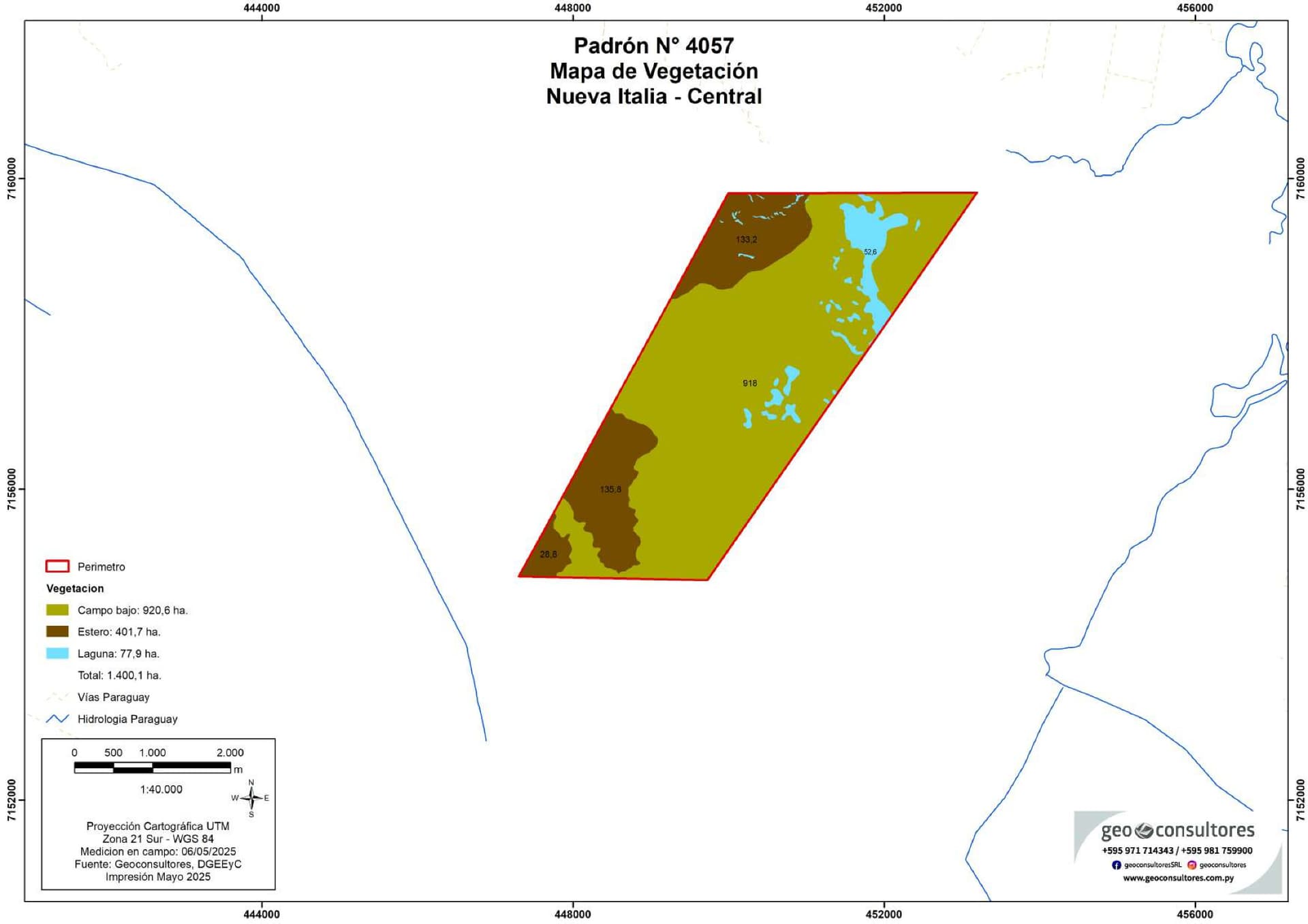 Venta de Terreno en NUEVA ITALIA