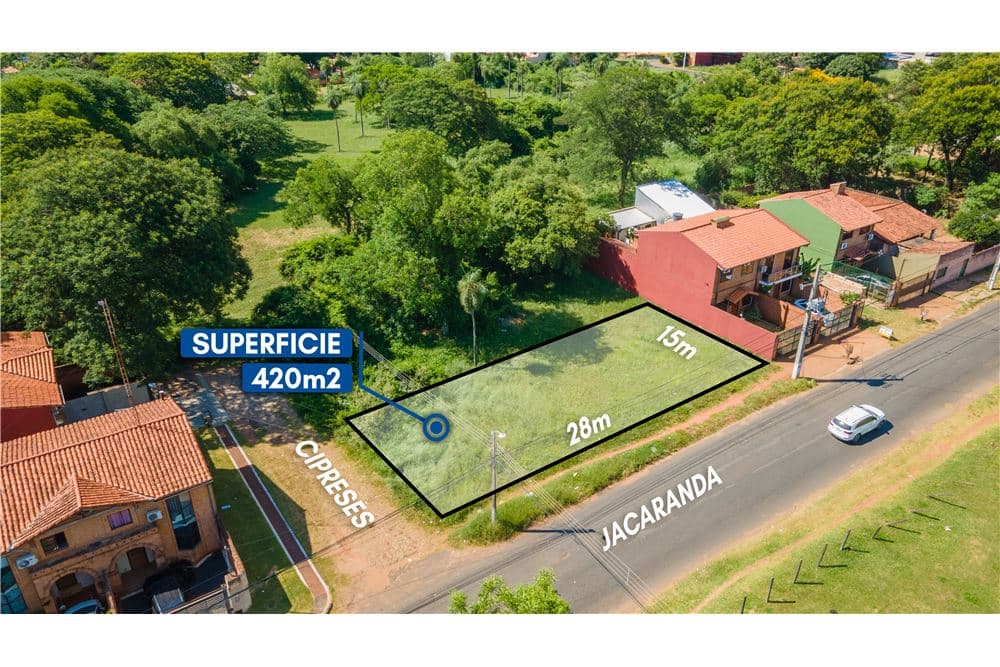 Vendo terreno en esquina zona Laguna grande ideal para Dúplex