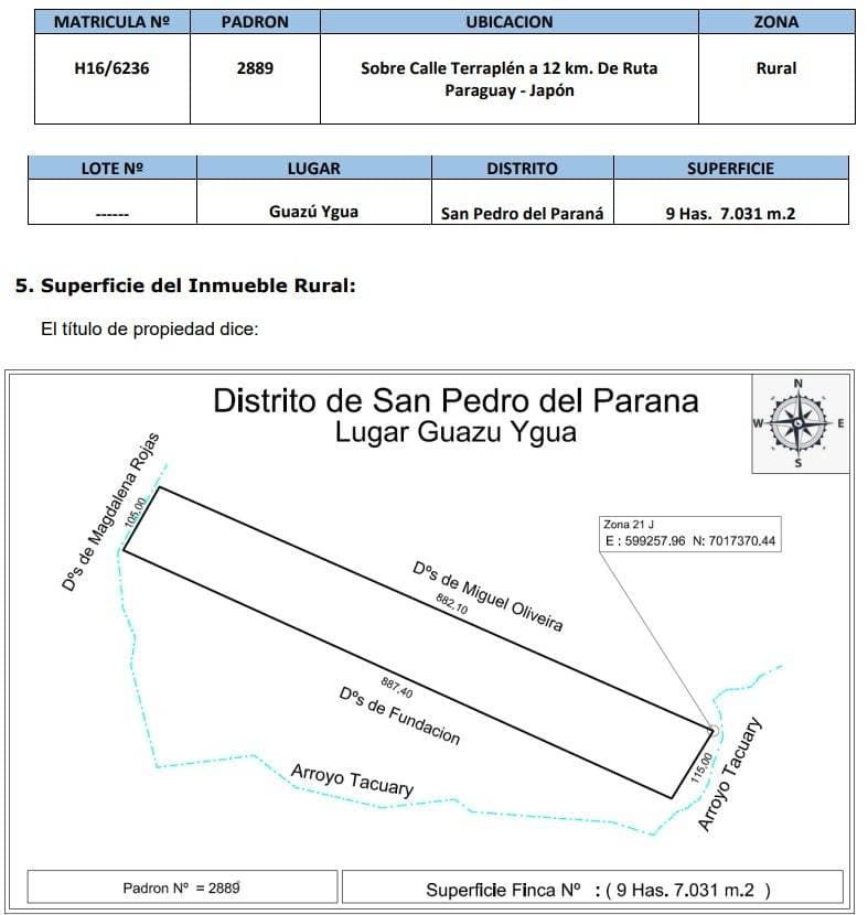 Propiedad agrícola en venta – San Pedro del Paraná, Itapúa, foto 3