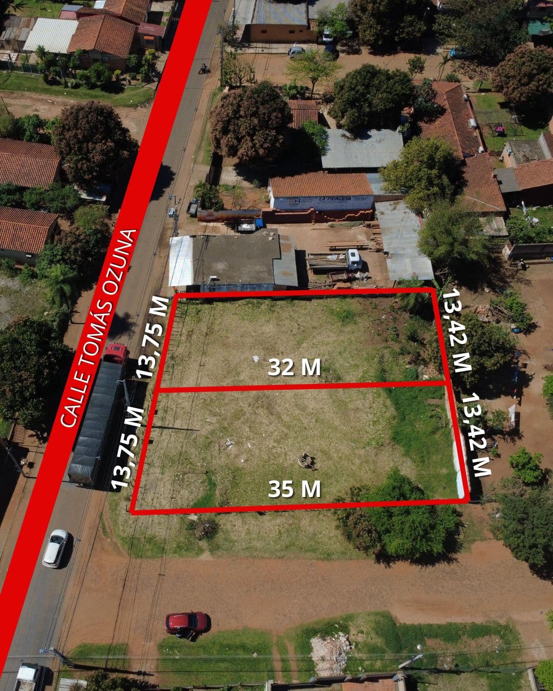En venta terreno en esquina en Luque