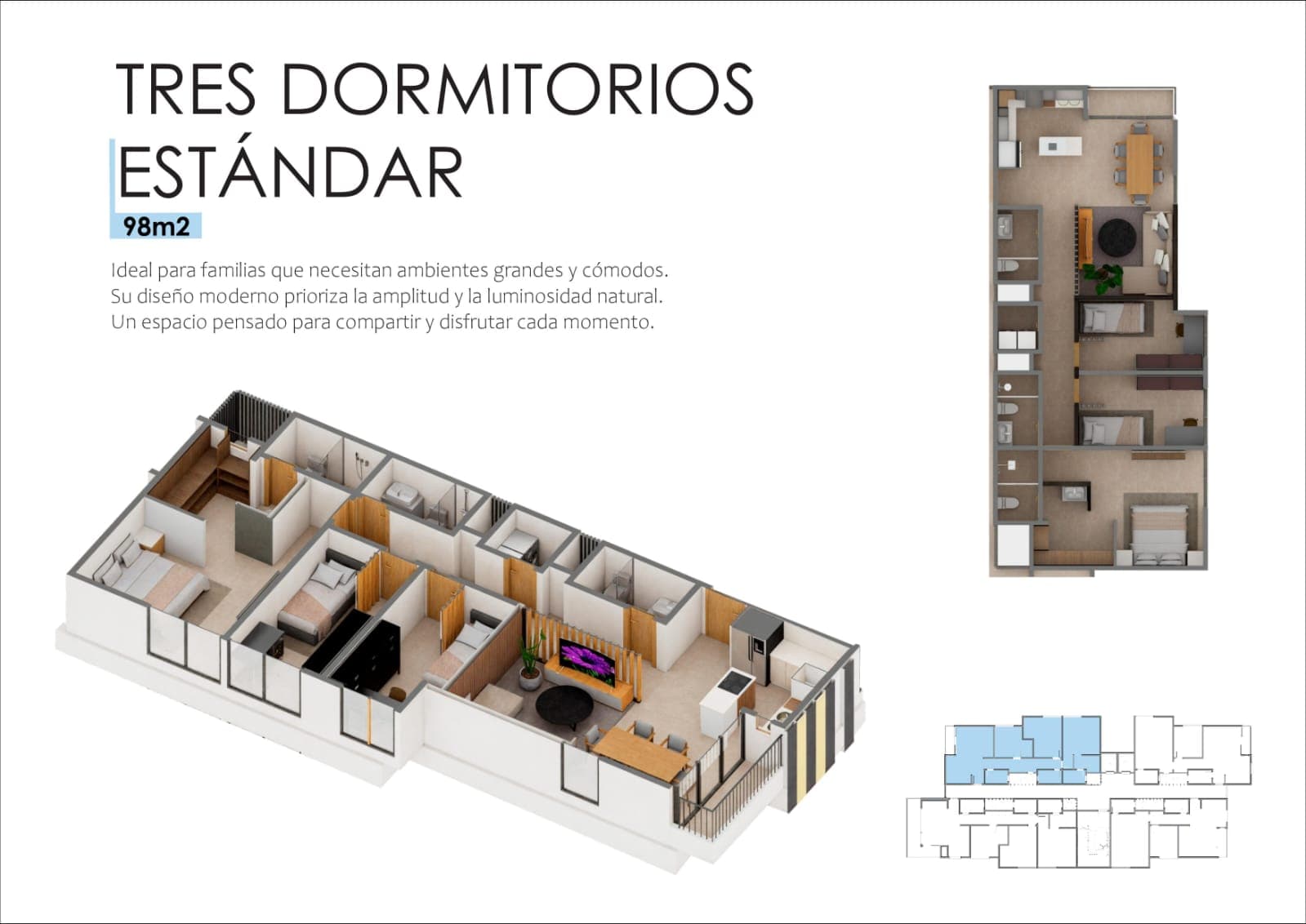 Departamento de tres dormitorios, foto 4