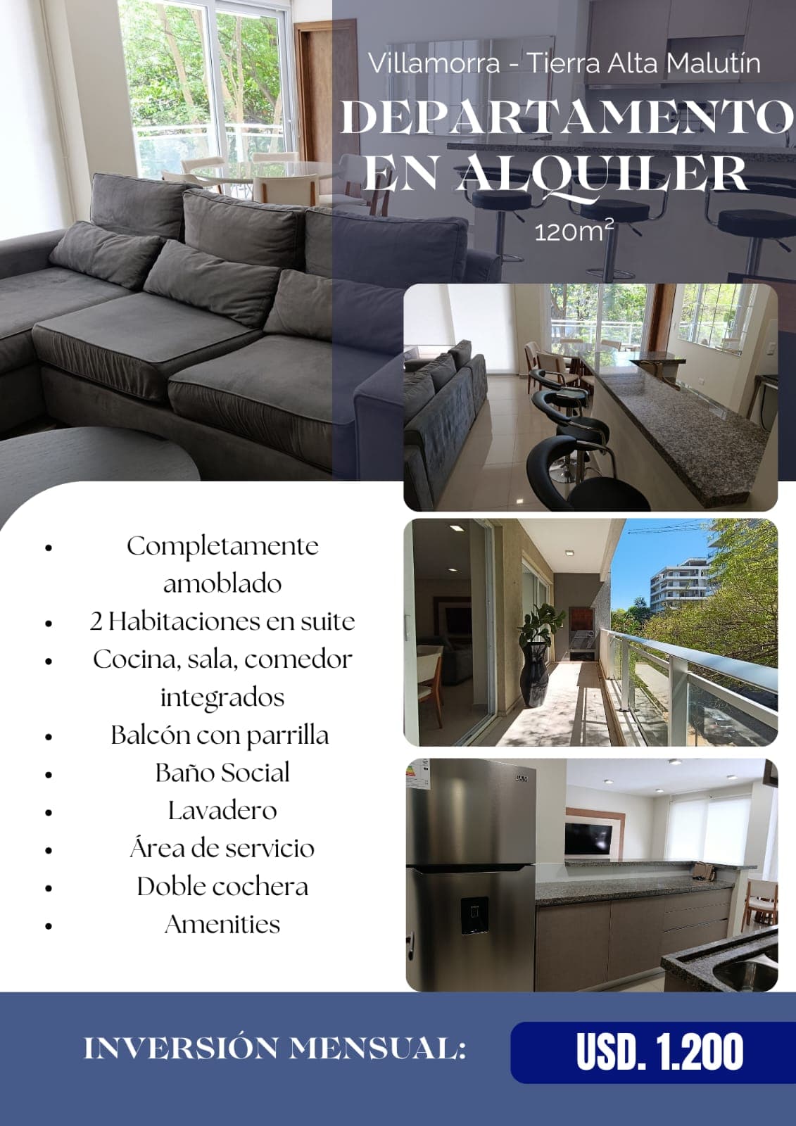 Departamento amoblado en tierra alta malutin, foto 2