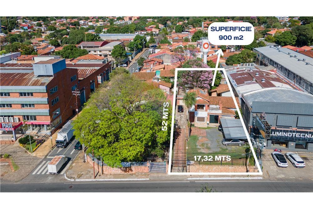 Terreno de 900 m2 sobre Av. Eusebio Ayala - Zona FM3 - Potencial 14.400 m2