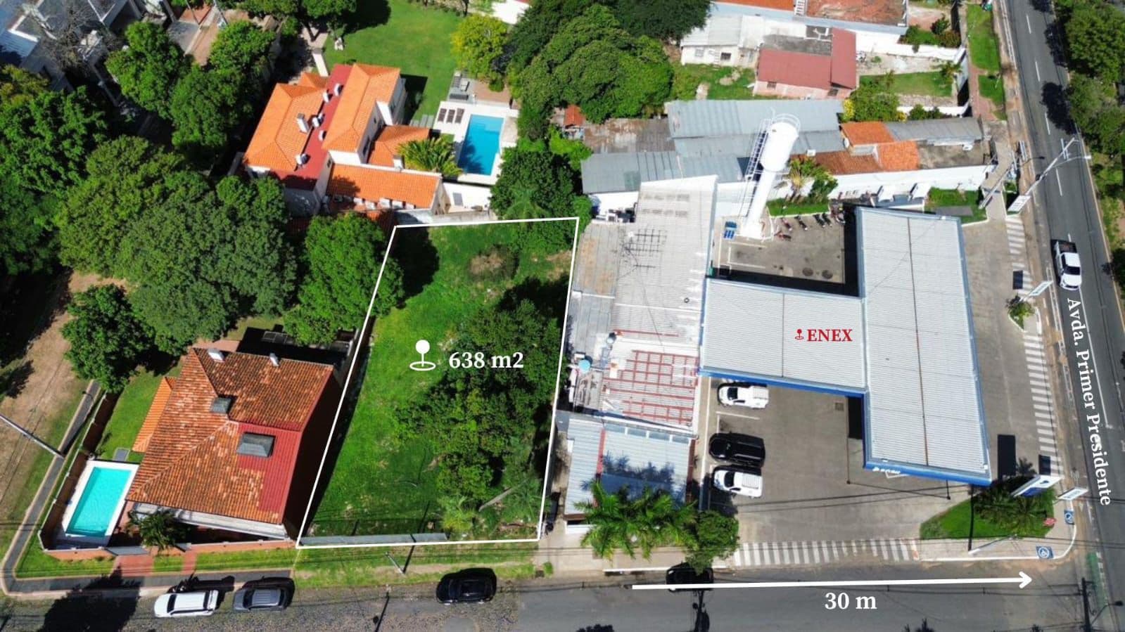 En venta terreno a metros de avda. Primer presidente