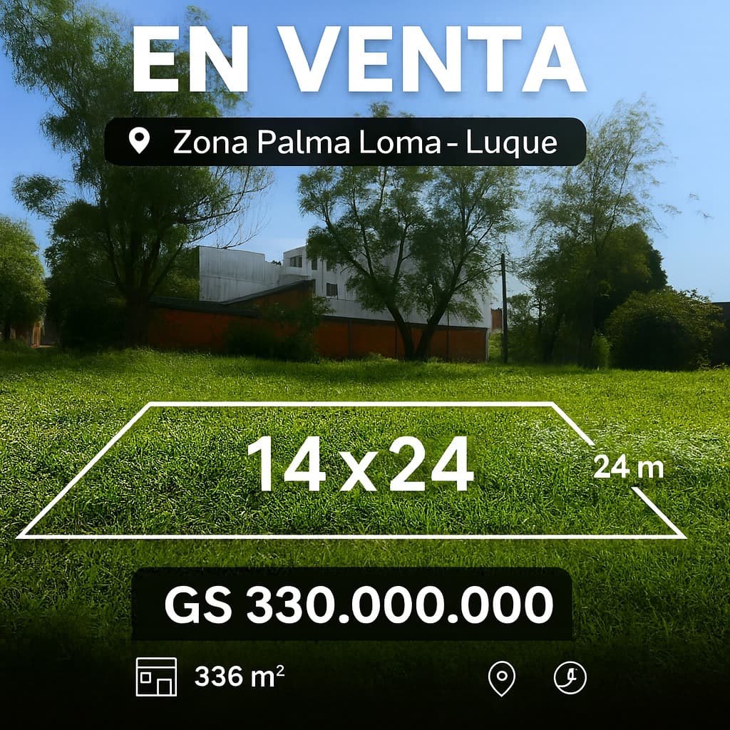 Venta de terreno en Luque