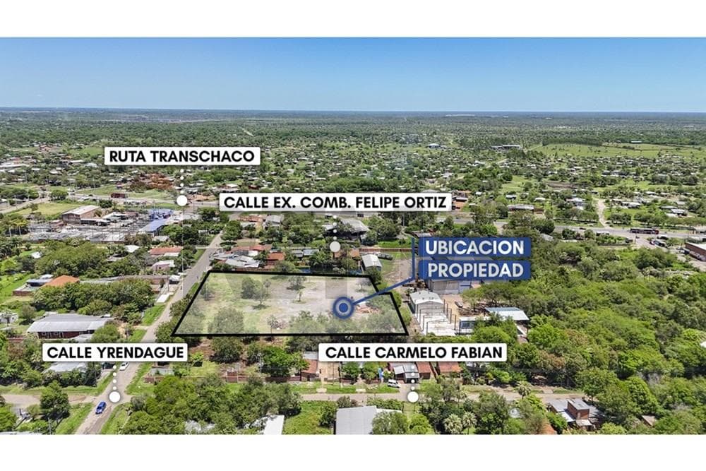 Terreno de 7.312 m2 en Remansito Villa Hayes - A 1 Cuadra de la Transchaco — foto 2