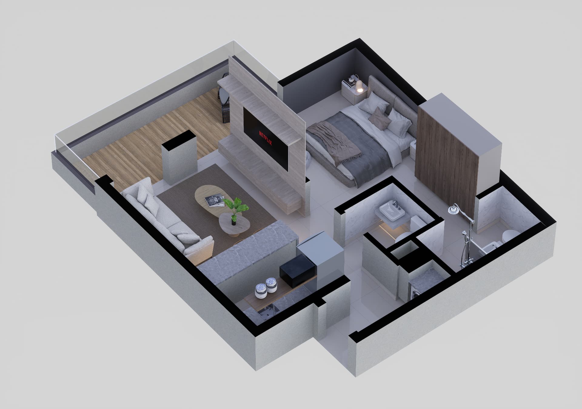 Departamento de 1 dorm. En barrio Las Lomas, foto 3
