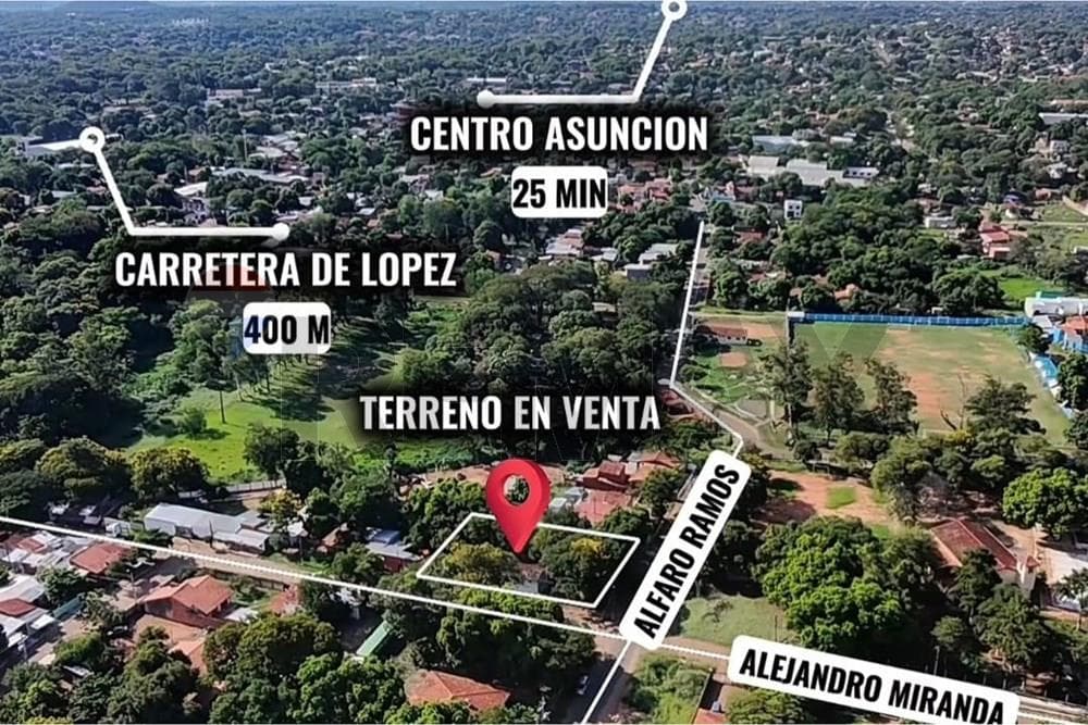 Terreno en esquina zona lambare, foto 2