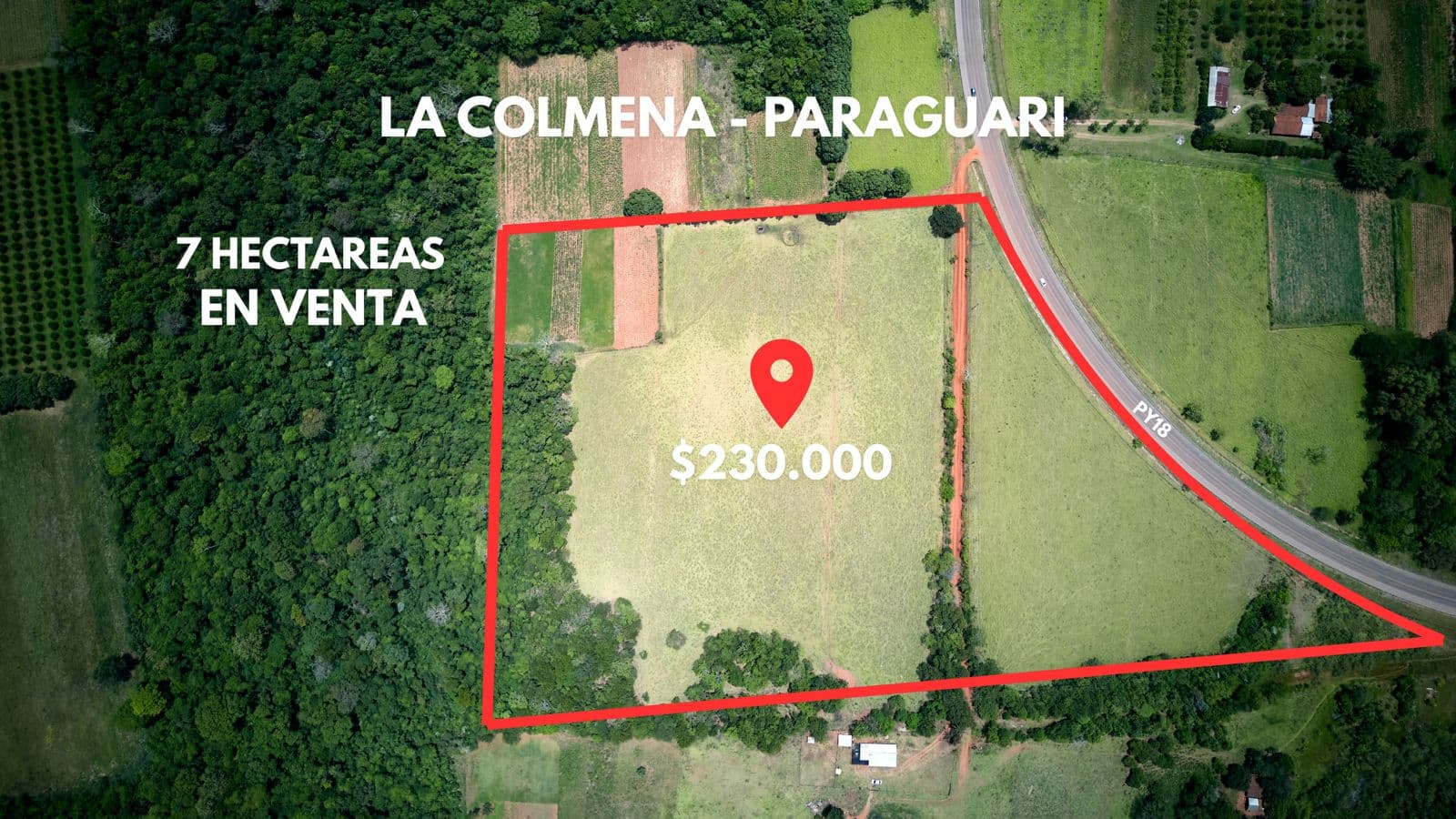 7 hectareas en la Colmena Paraguari, foto 1