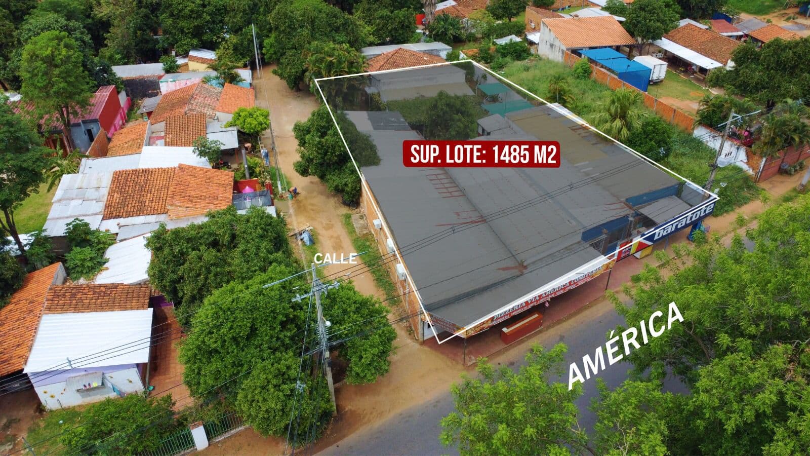 Terreno 1.485 m2 sobre america - Luque en esquina, foto 3