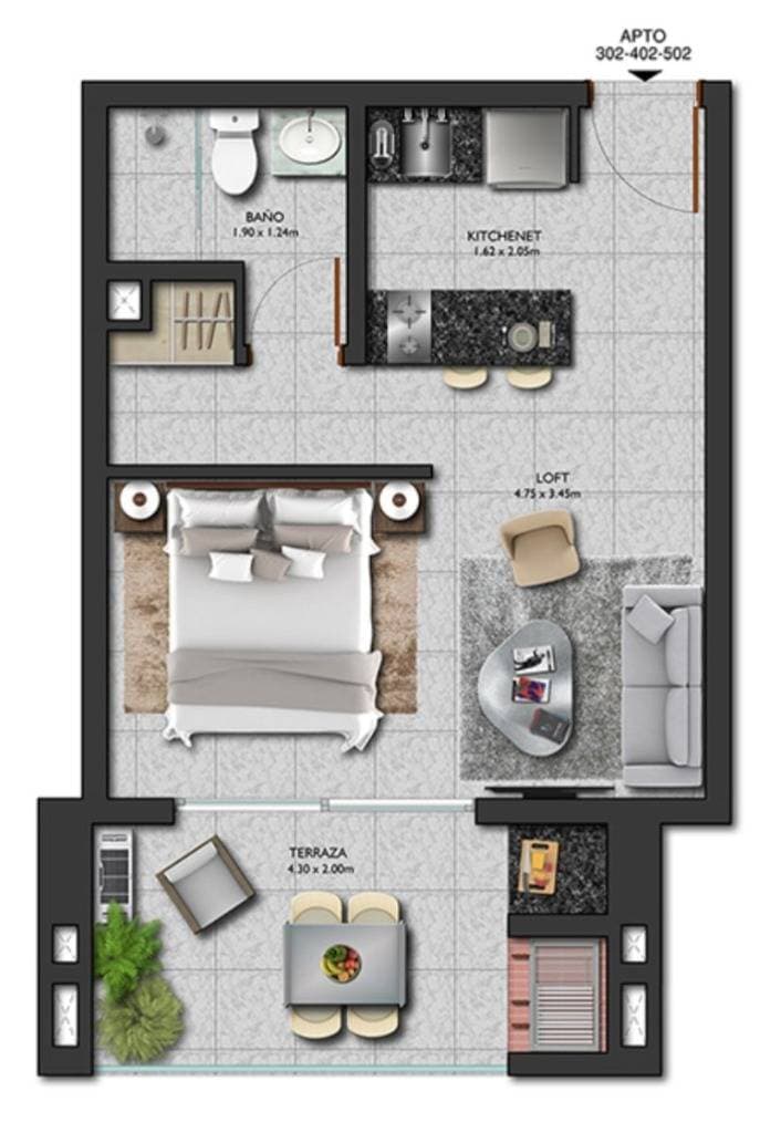 En venta departamento de 2 habitacíones edificio manantiales iturbe — foto 5