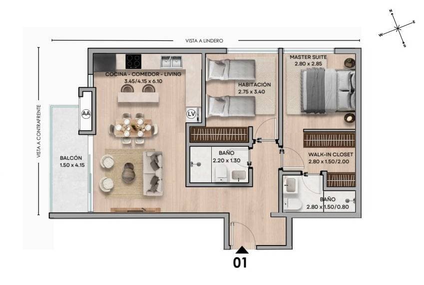 Departamento en pozo edif. Aurora - Recoleta — foto 5