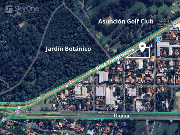 Vendo esquina sobre la ruta transchaco