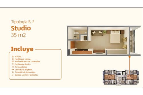 Departamento En Venta Piso 1, Studio 35 M² Zona Conmebol, Asunción, foto 5