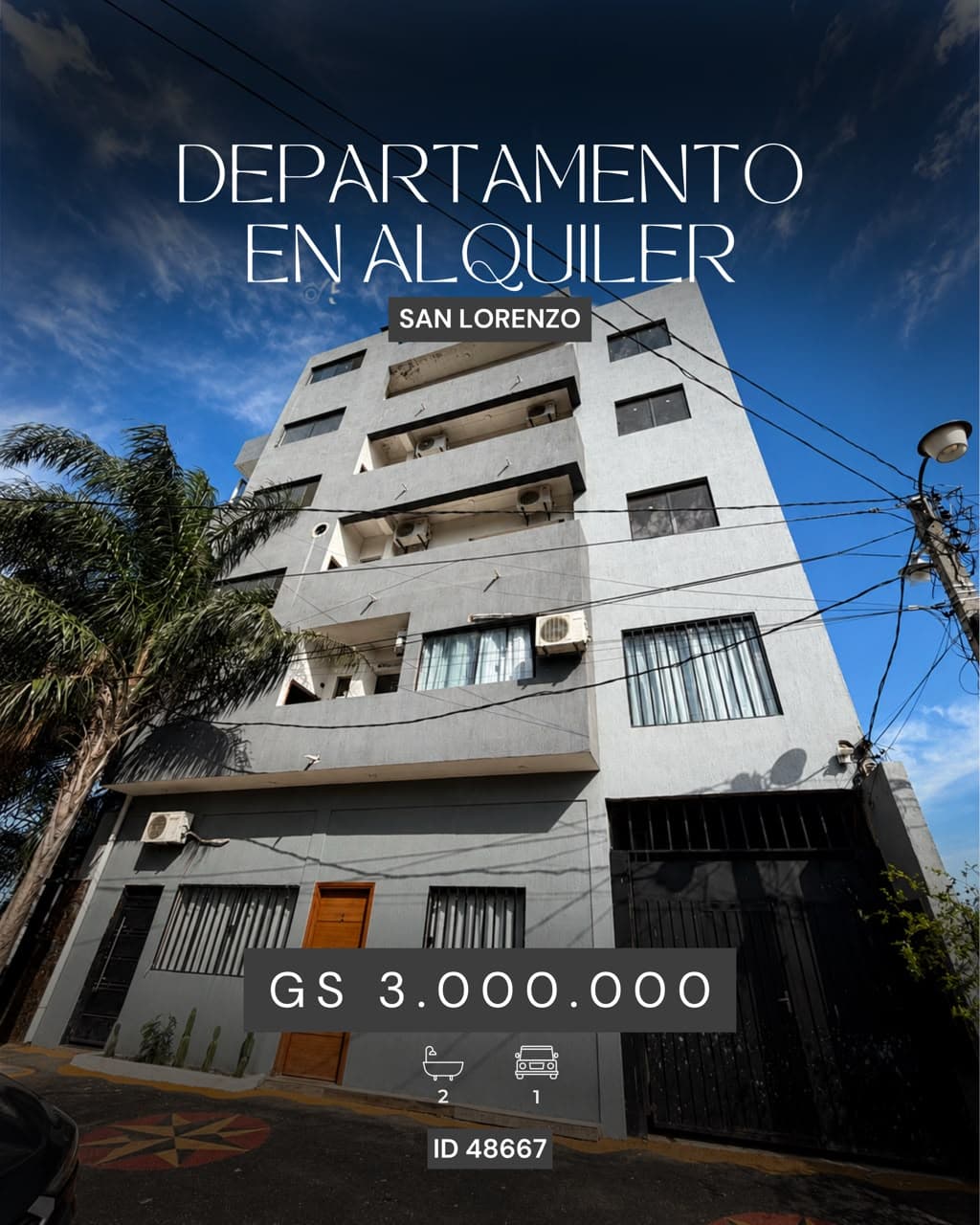 Alquiler – departamento terminado en San Lorenzo