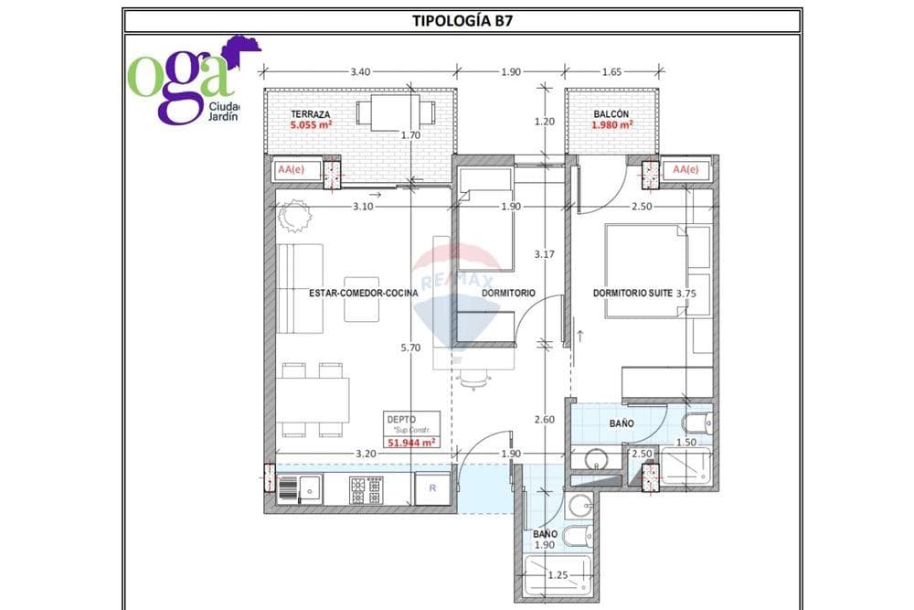 Departamento en venta, foto 3