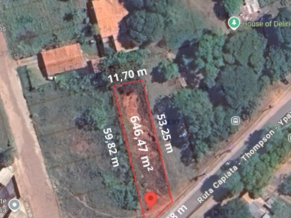 Vendo terreno en posta ybycua - barrio colinas de thompson