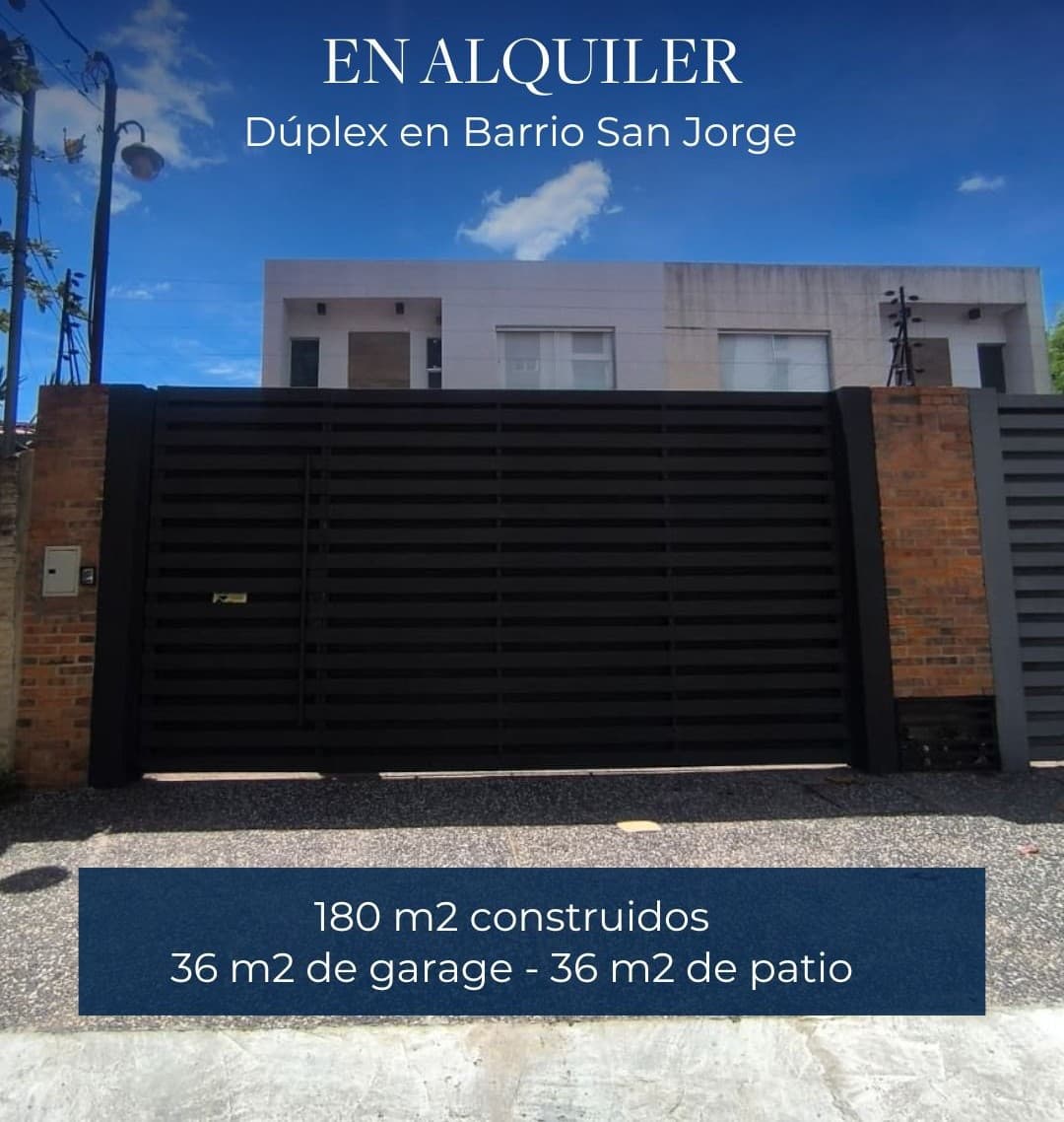 En alquiler | dúplex en barrio san jorge, foto 2