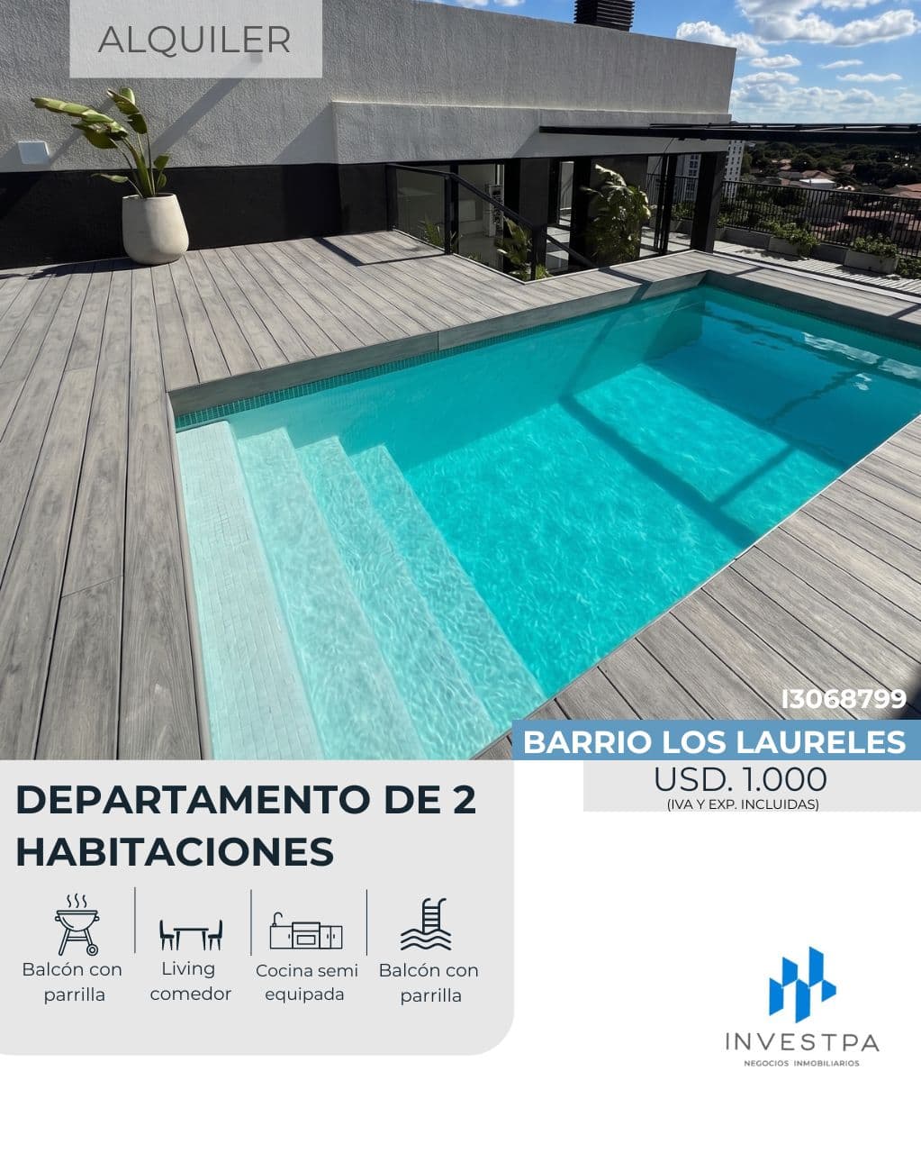 En Alquiler Departamento Amoblado De 2 Habitaciones — foto 1