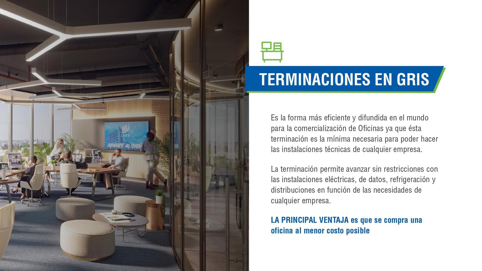 oficina 27m2 obra gris en torre corporativa Zuba Plaza Zona CIT — foto 4