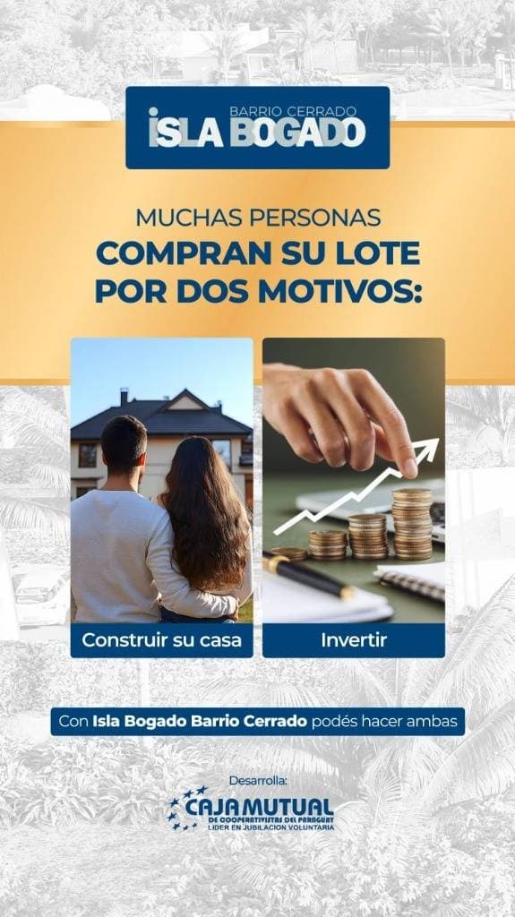 Lotes en venta en el barrio cerrado Isla Bogado – Luque, foto 3