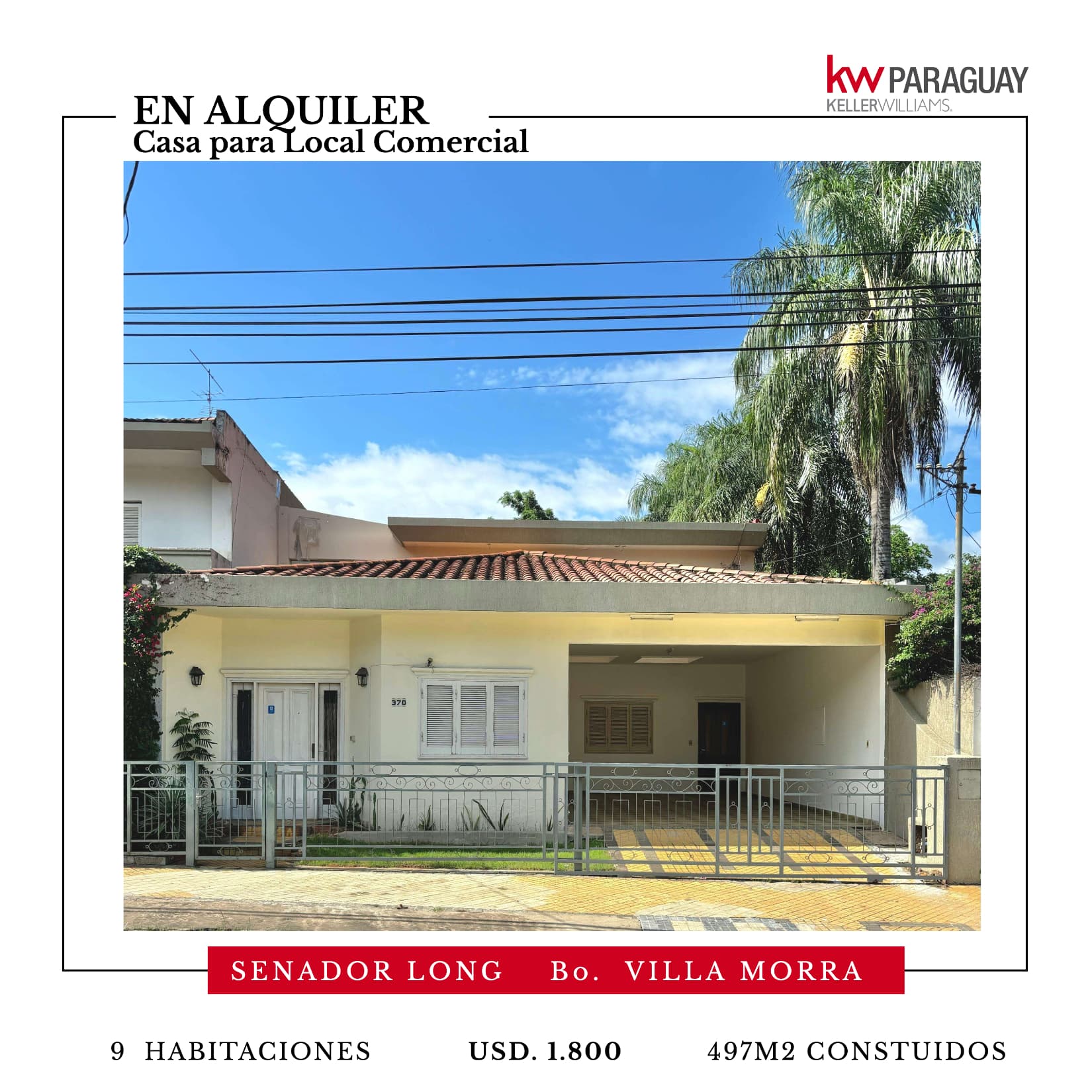 Local Comercial,11 ambientes, de 497m2 en Villa Morra, Senador Long, foto 4
