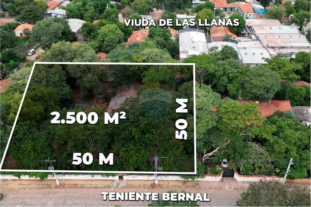 Terreno de 2.500m2 en Santísima Trinidad, Asunción