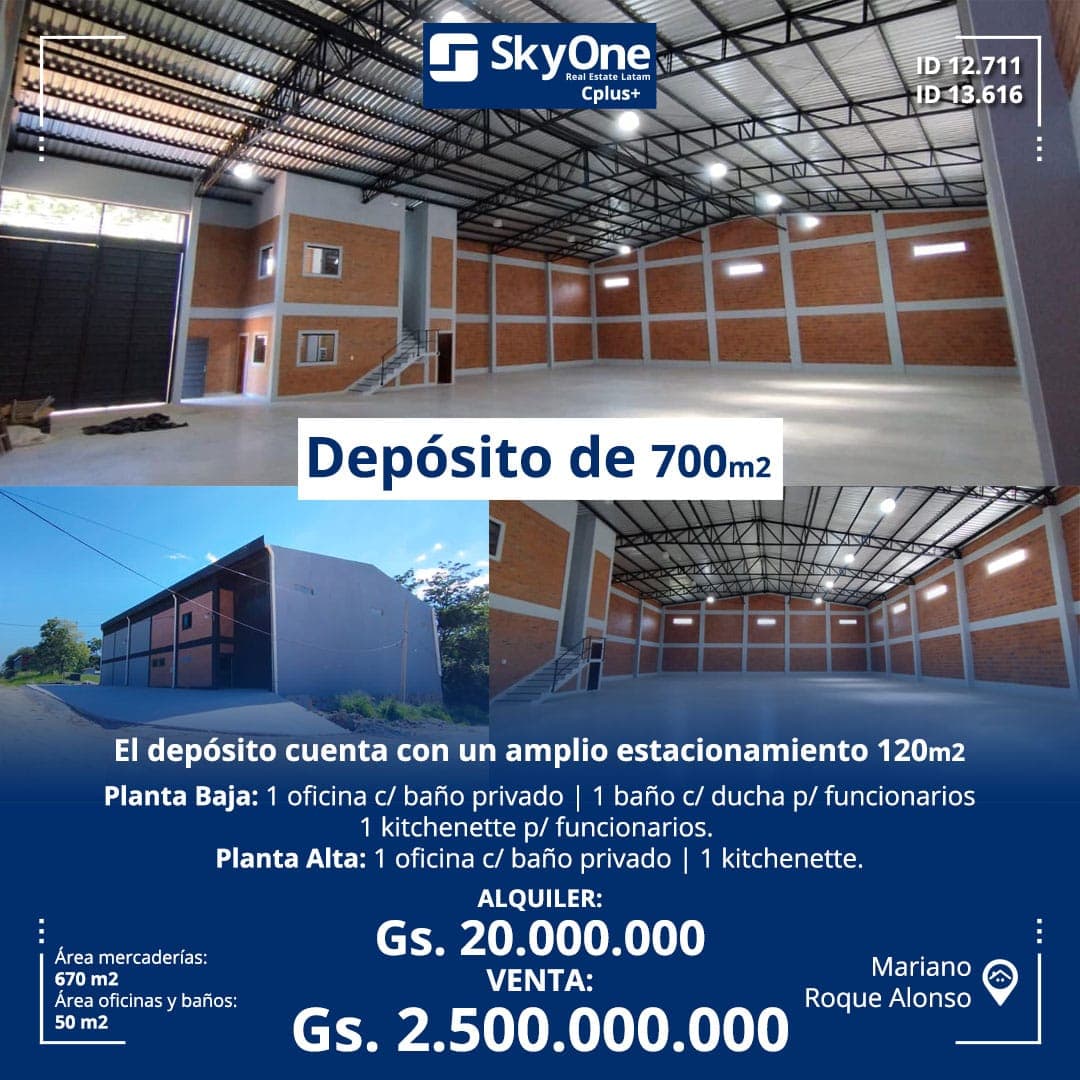 depósito de 700 m2 en Mariano Roque Alonso, foto 5