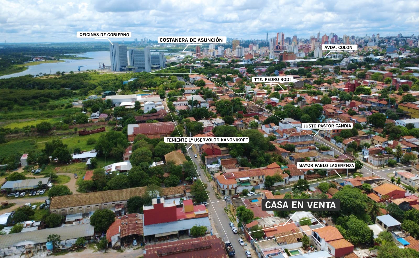 Terreno con casa zona Puerto Asunción, foto 3