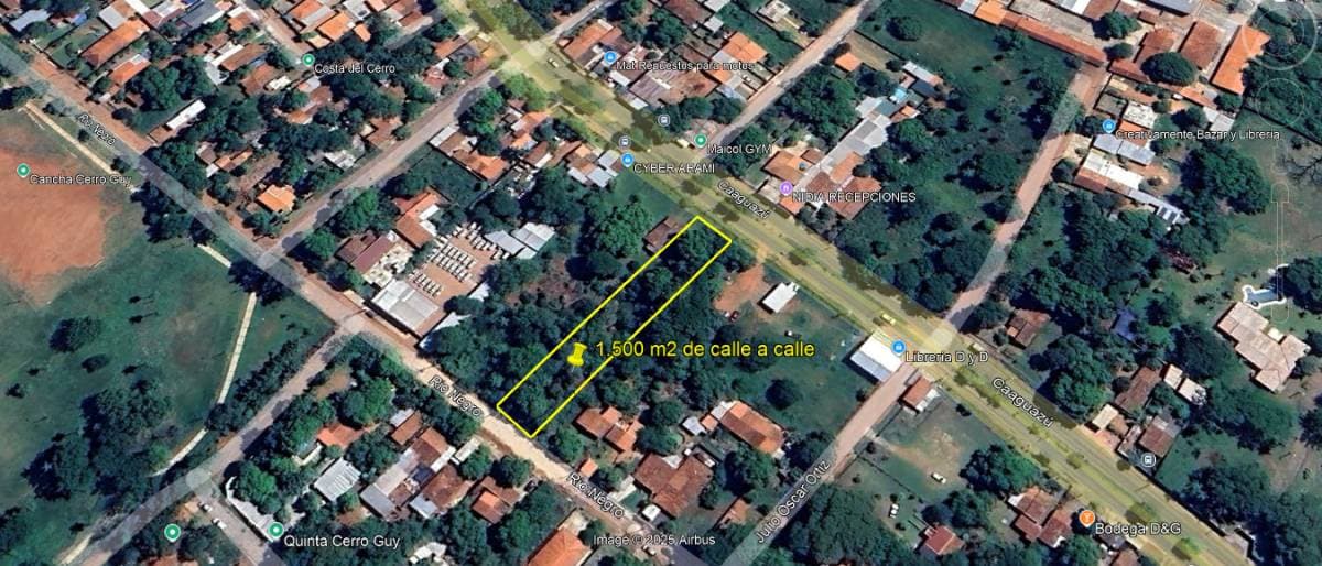 Terreno de 1.500 m2 de calle a calle sobre la Avda.Caaguazu, en Ñemby, foto 1