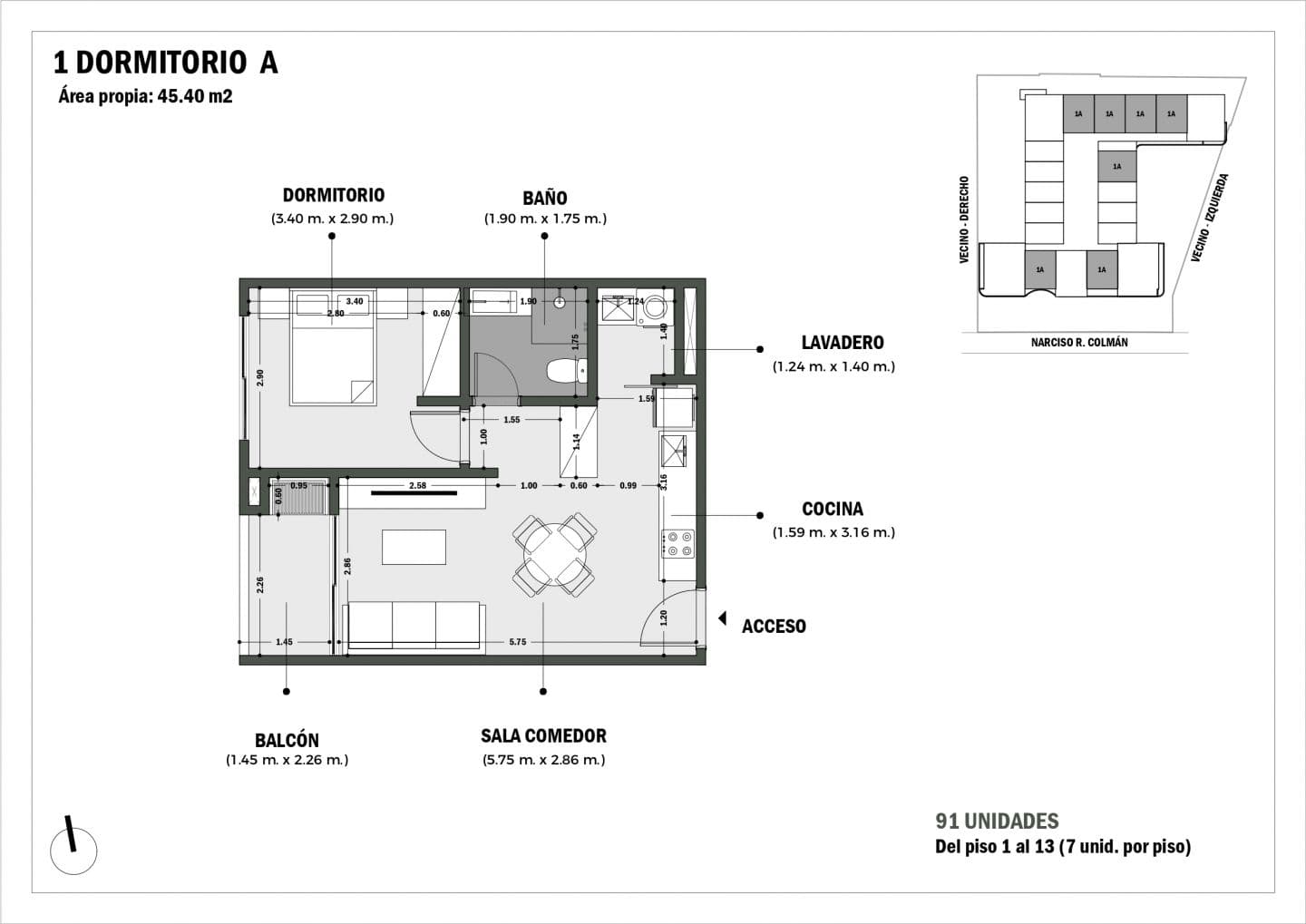 Apartamento EN venta MONOAMBIENTE, foto 3