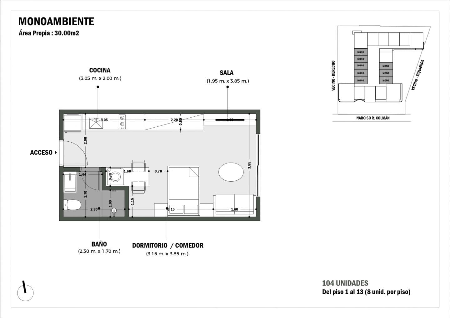 Apartamento EN venta MONOAMBIENTE, foto 2