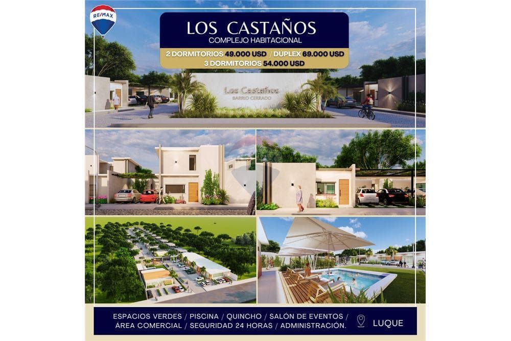 En venta complejo habitacional los castaños en Luque