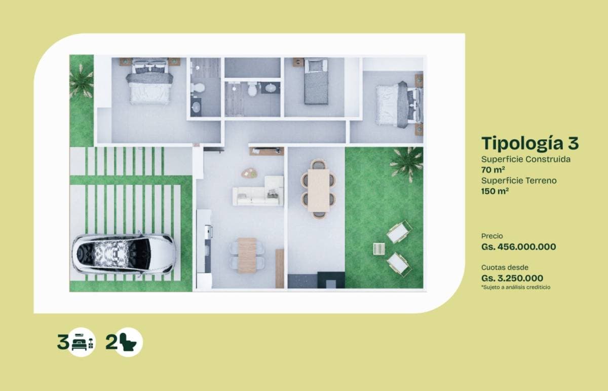 En venta casas en barrio cerrado de Luque, foto 5