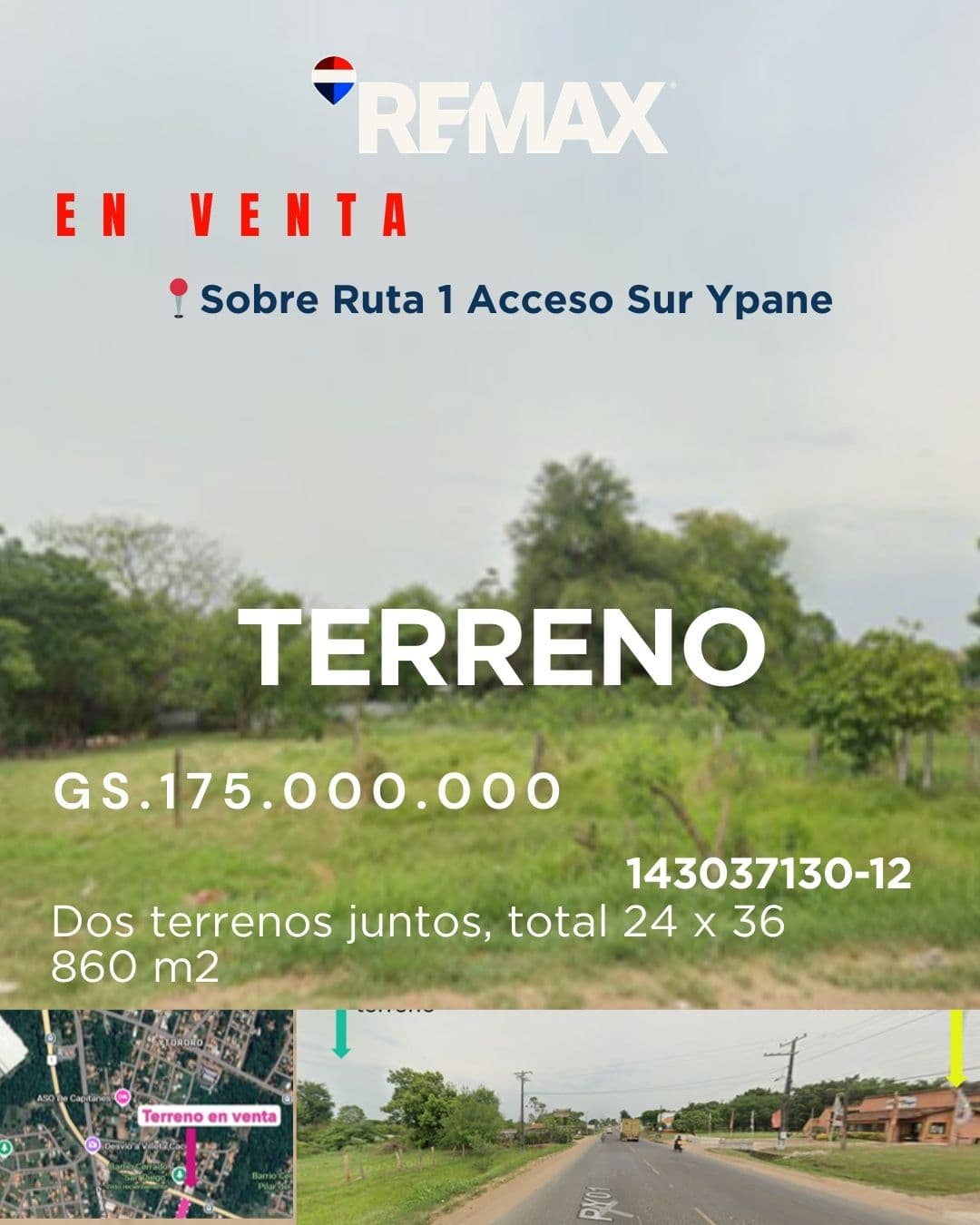 Frente comercial sobre ruta 1 – ypané