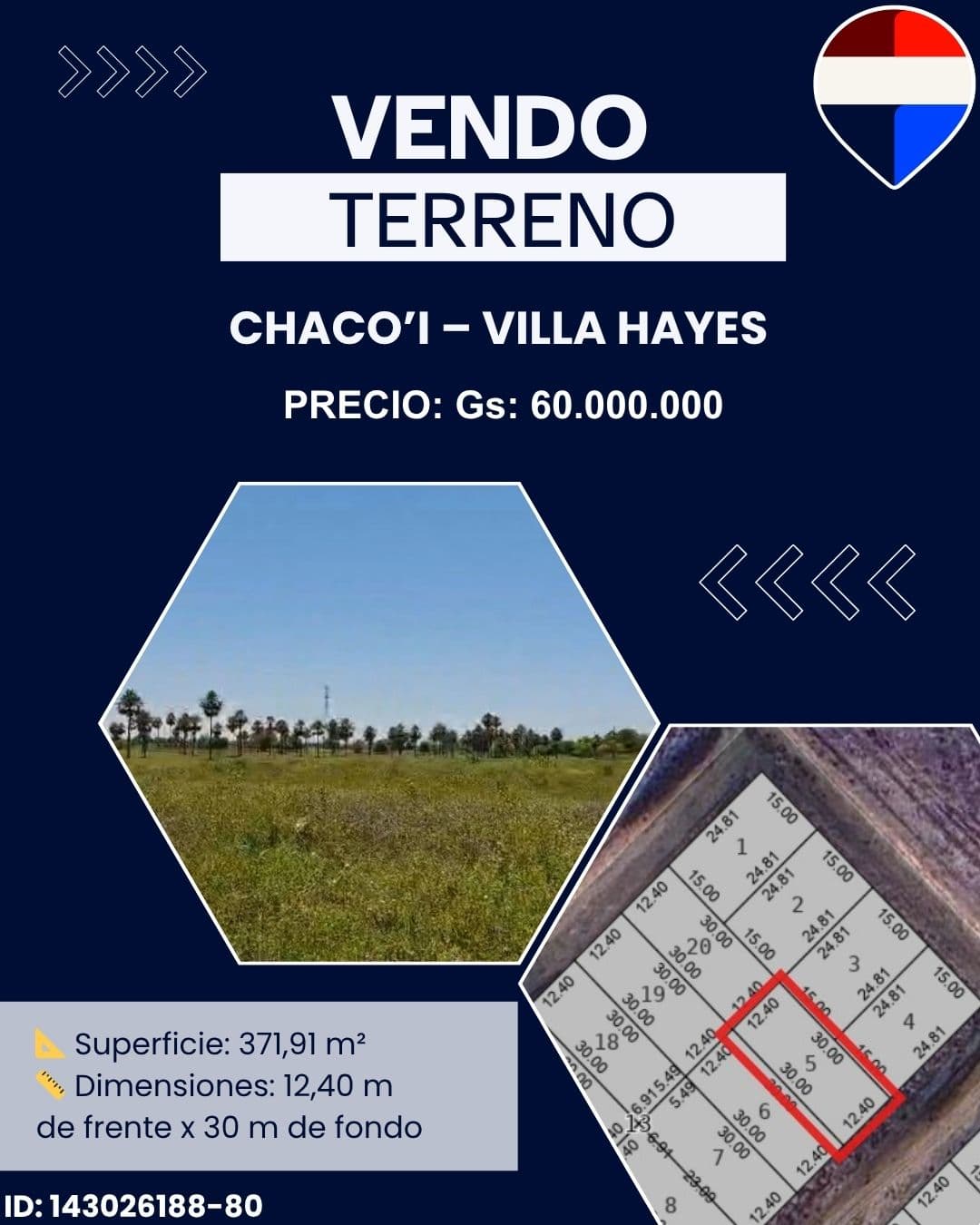 Vendo terreno en chacoi