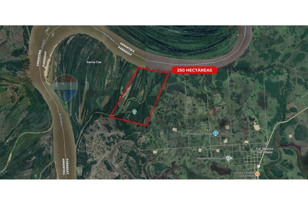 Terreno venta 250 hectáreas Pilar Paraguay, foto 1