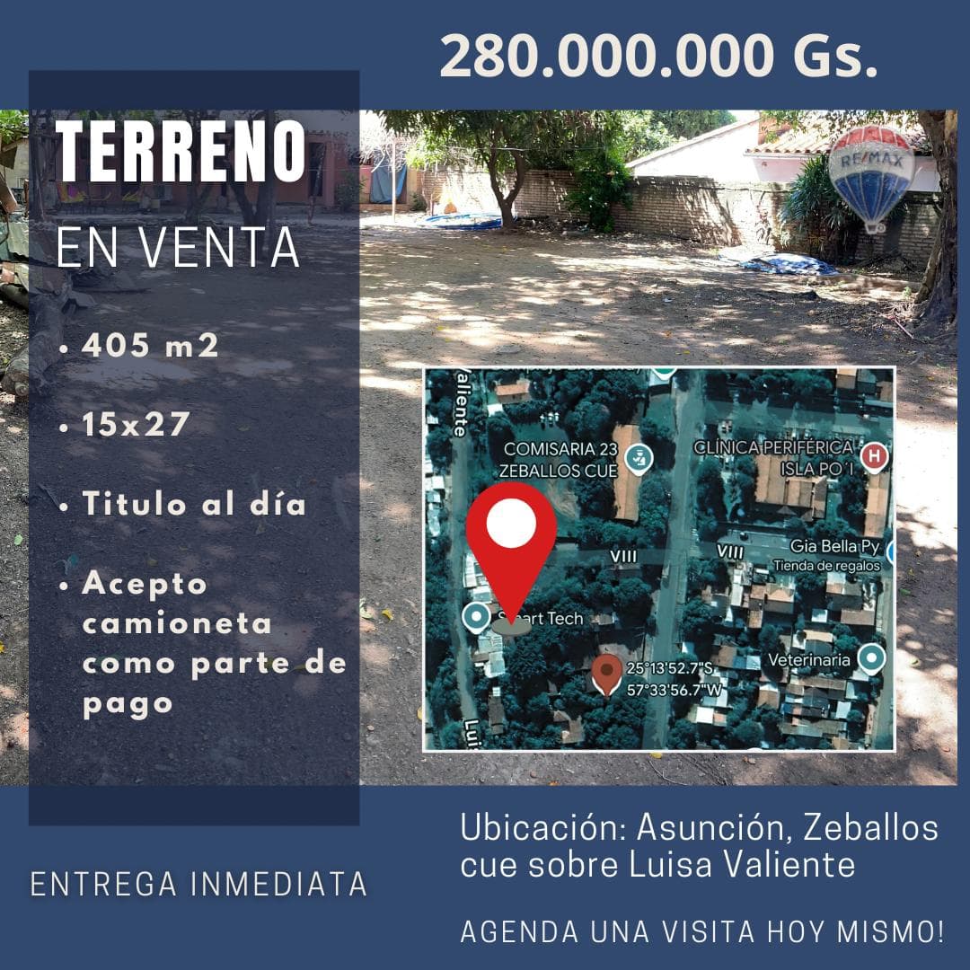 terreno en el corazón de zeballos_Asunción, foto 1