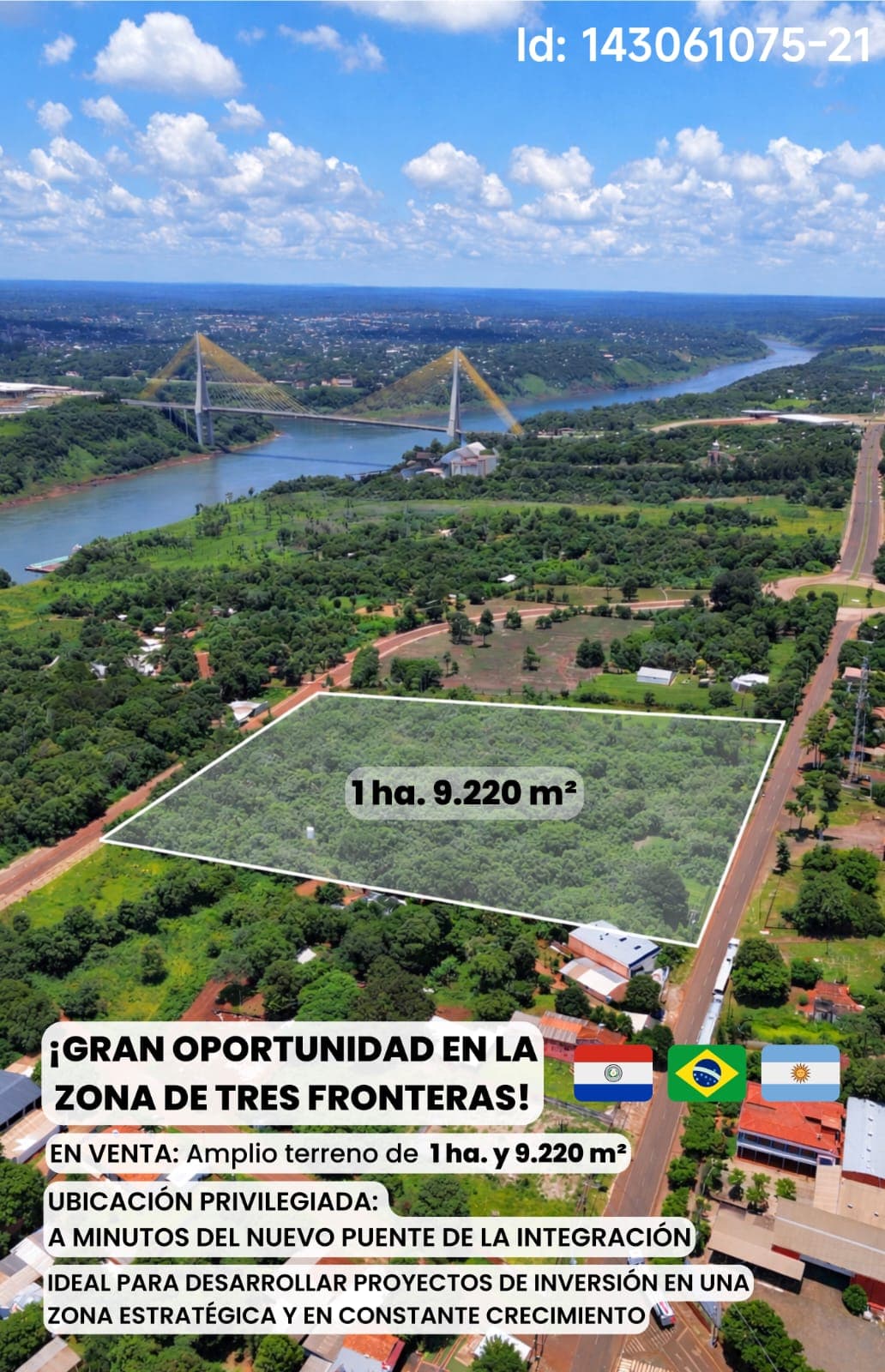 Terreno Estratégico de 19.220 m² en la Triple Frontera, foto 1