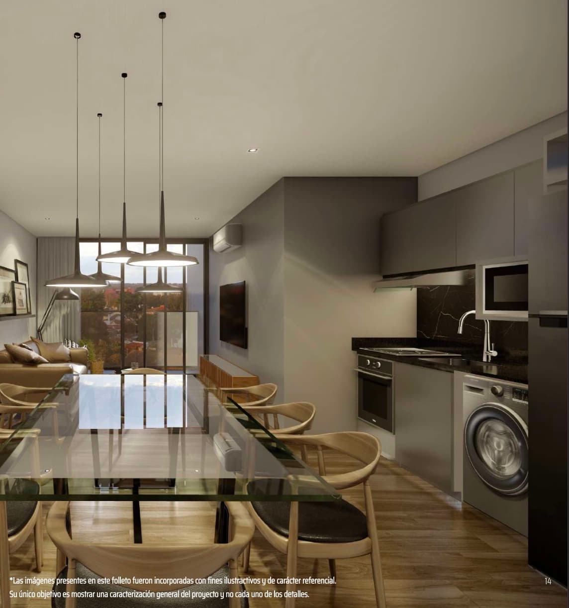 En venta departamento de dos dormitorios Las Lomas — foto 2
