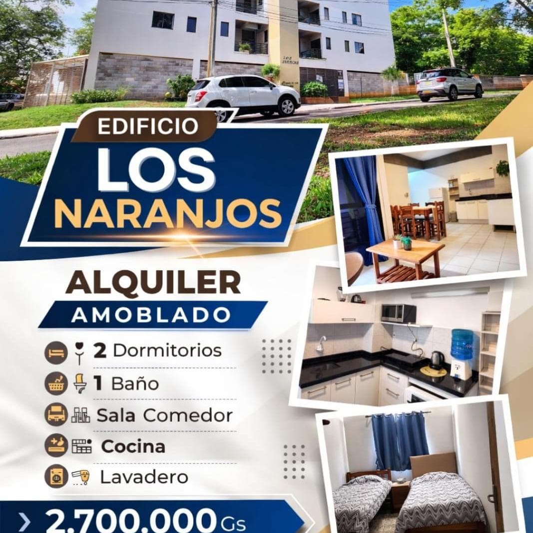 Departamento amoblado – edificio los naranjos