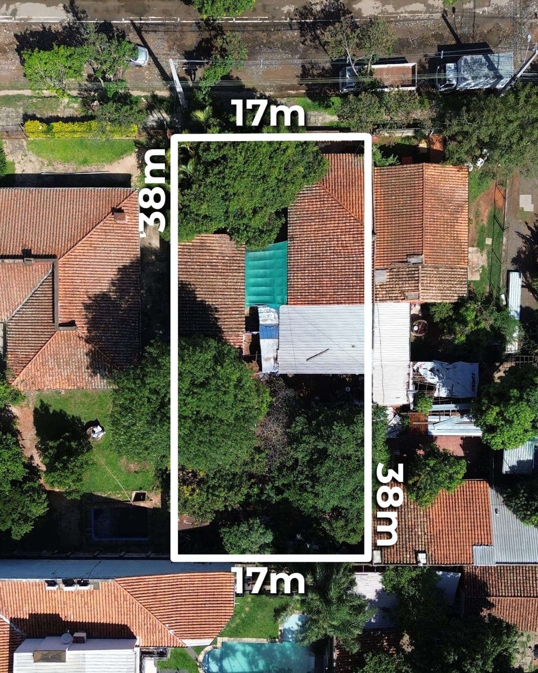 Terreno en venta 17m de frente ideal para duplex