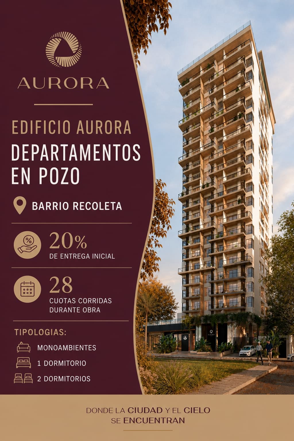 Departamentos en pozo - Recoleta