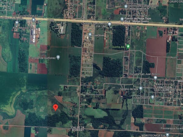 En venta 8,17 hectáreas en minga guazú