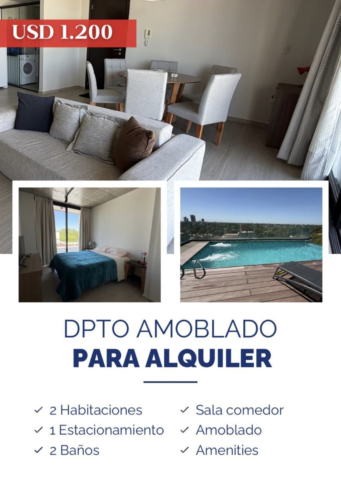 departamento amoblado en Asunción, Zona Shopp Villa Morra, foto 1