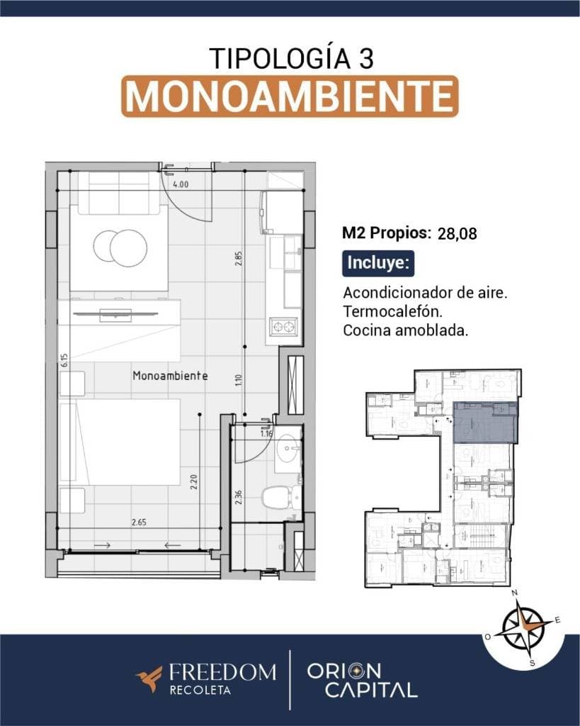 Departamento terminado en edificio freedom freedom Recoleta, foto 2